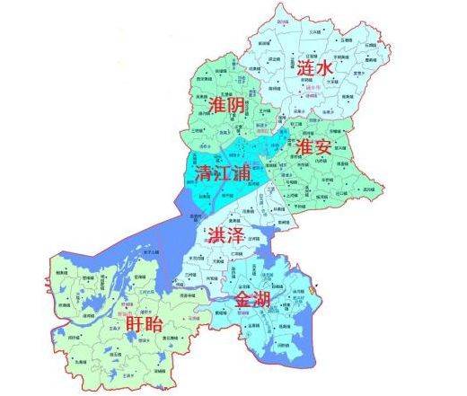 淮安最新行政区划图，自然美景探索之旅的起点