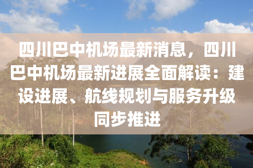巴中市飞机场最新进展动态
